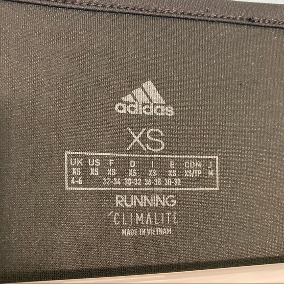 Adidas Running Top Tee - XS - Black - Wicking Material - Picture 2 of 7